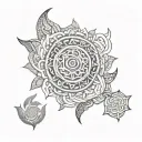 Sanskrit tattoo design idea
