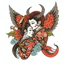 couples tattoo tattoo design idea