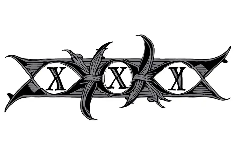 28 january 2003 Roman numerals tattoo design idea