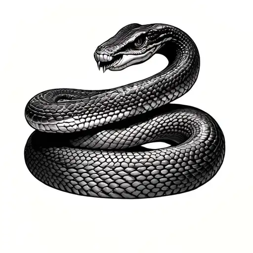king cobra snake tattoo design idea