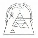 Broken pyramid with prayer and "lord please save her for me" tattoo design idea