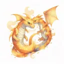 haky and dragonite  tattoo design idea