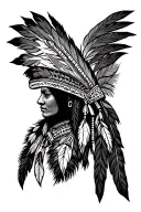 Cherokee Indian tattoo design idea