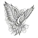dnd wings tattoo design idea