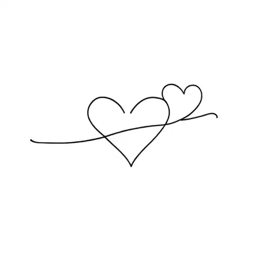 Minimalistic tattoo that showed respect and love for parents tattoo design idea