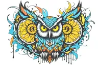 owl tattoo design idea