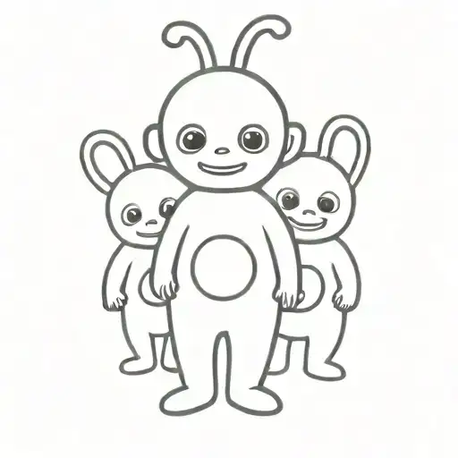 Teletubbies tattoo design idea