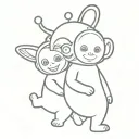 Teletubbies tattoo design idea