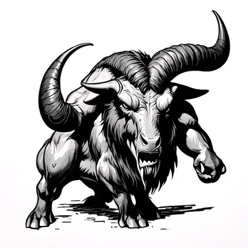 Minotaur tattoo design idea