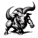 Minotaur tattoo design idea