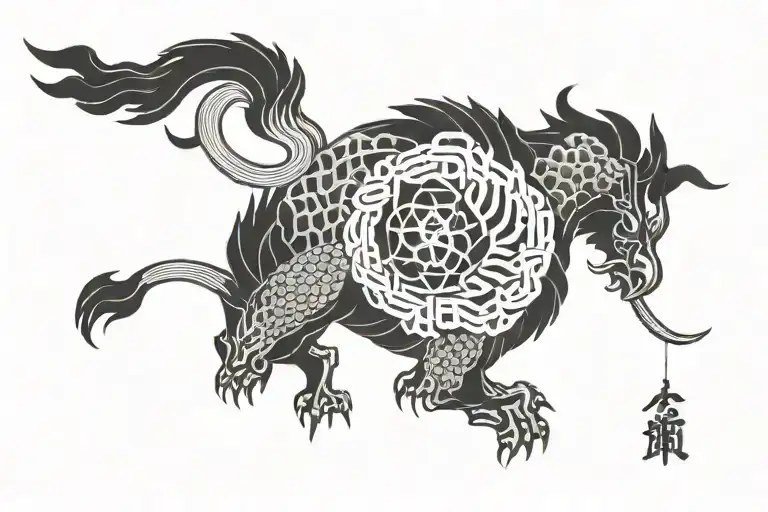 japan style tattoo design idea