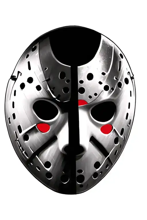 Jason Voorhees mask merged tattoo design idea