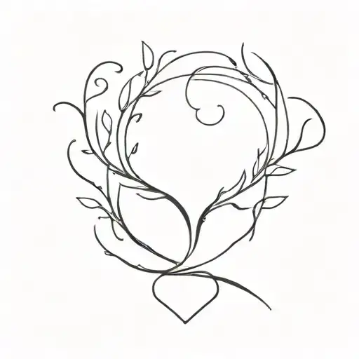 survivorship and grief tattoo design idea