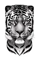 tiger eyes tattoo design idea