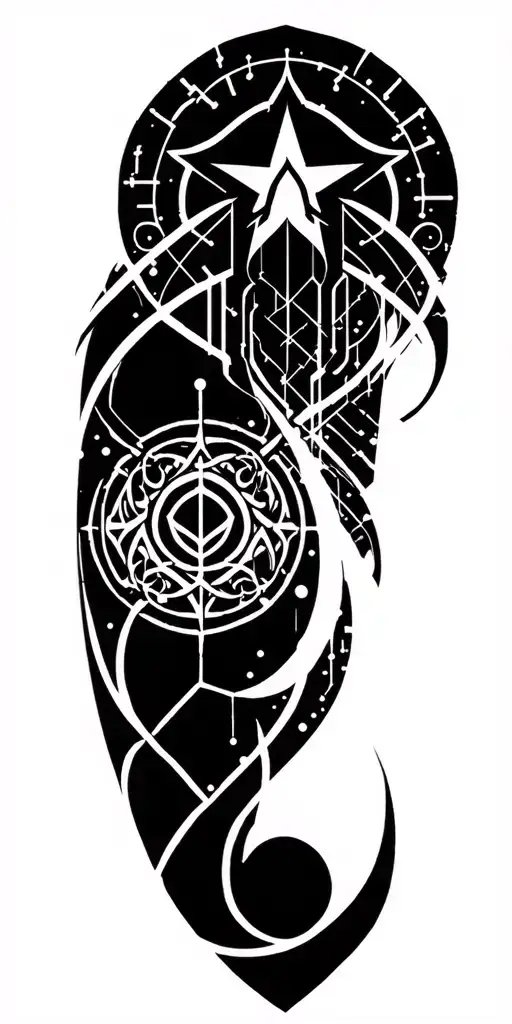 Cthulhu Symbols, the Elder Sign, Ry'leh, Necromomicon Sigil tattoo design idea