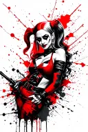 Harley Quinn tattoo design idea