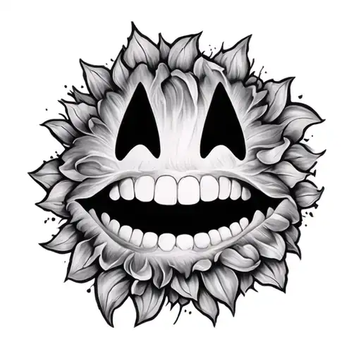 Nirvana Smiley Face tattoo design idea