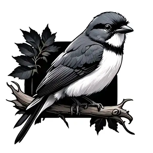 Shrike tattoo design idea
