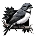 Shrike tattoo design idea