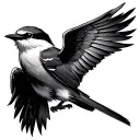 Shrike tattoo design idea