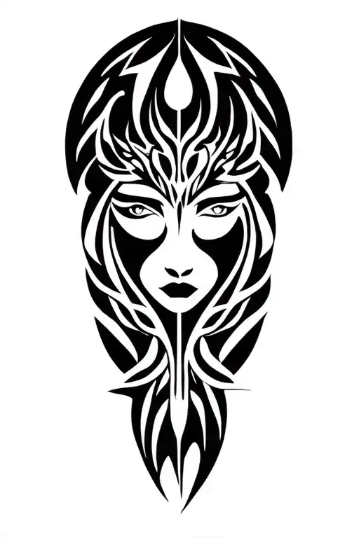 virgo sign tattoo design idea