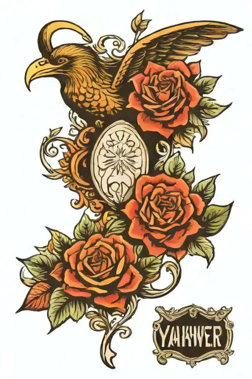 yahweh tattoo design idea