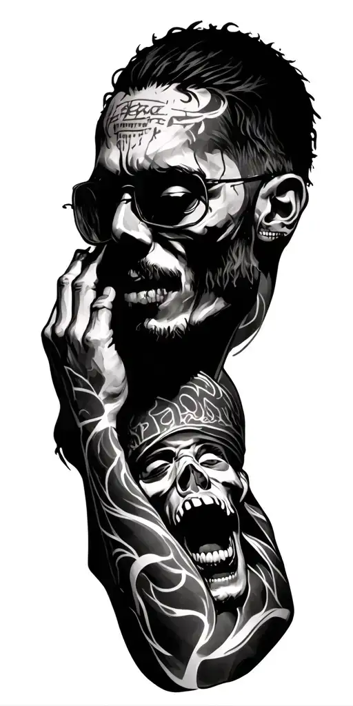 suicideboys related tattoo design idea