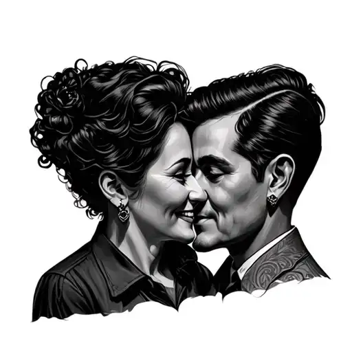 Mom And Dad tattoo design idea