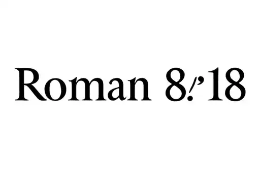 "Romans 8:18" tattoo design idea