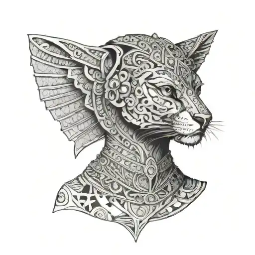 pound kemet animal tattoo design idea