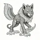 pound kemet animal tattoo design idea