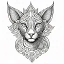 pound kemet animal tattoo design idea