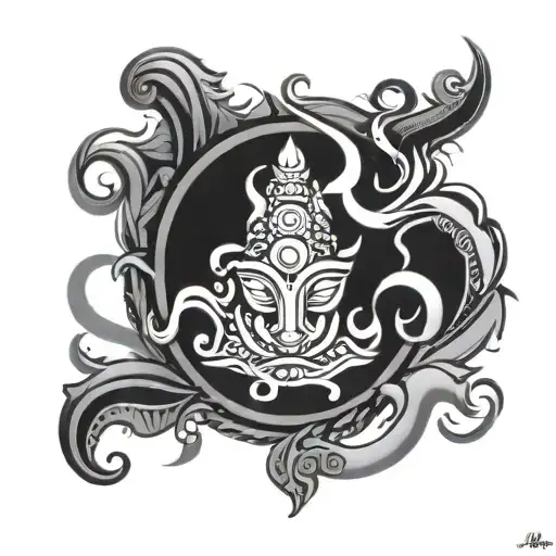 siva om namah shivaya tattoo design idea