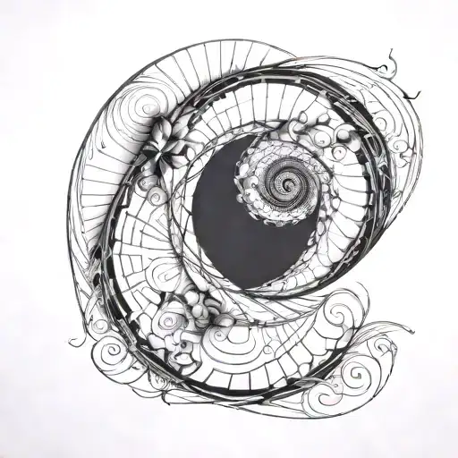 Fibonacci sequence tattoo design idea
