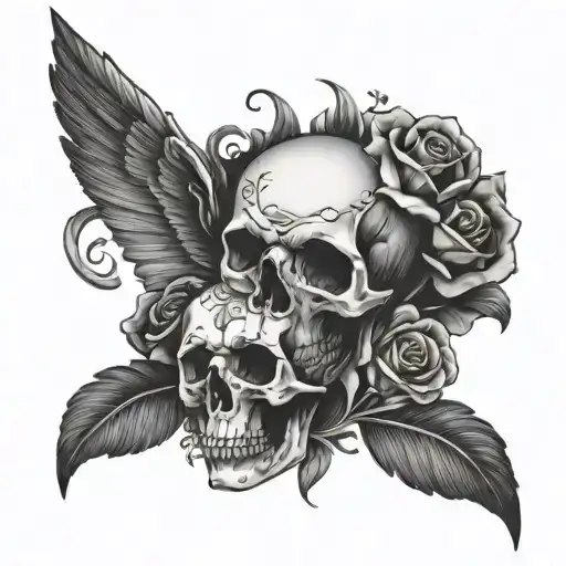 Memento Mori tattoo design idea