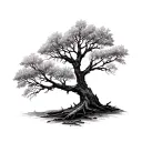 Leafless Tree without leaves tattoo design idea