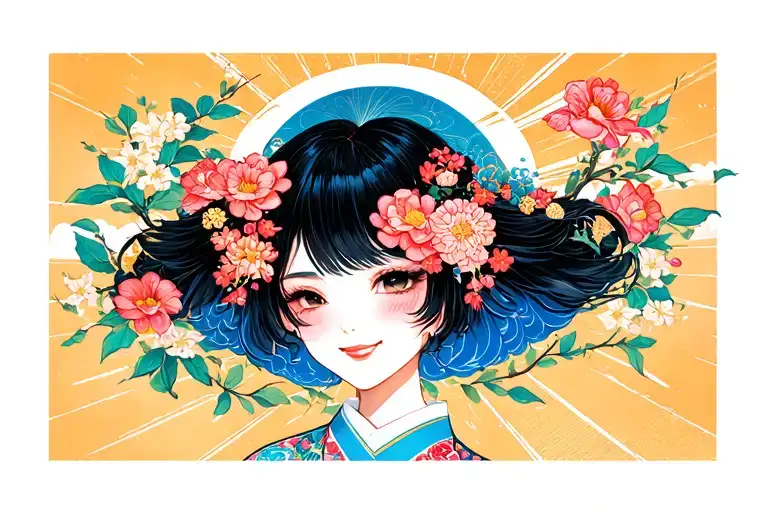 She's got a smile that it seems to meReminds me of childhood memoriesWhere everything was as freshAs the bright blue sky tattoo design idea