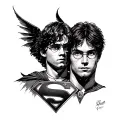Harry Potter and Superman  tattoo design idea