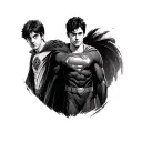 Harry Potter and Superman  tattoo design idea