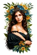Rebecca, virgo, Georgia, nature tattoo design idea
