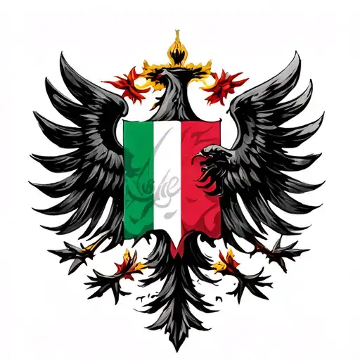 words with lithuanian flag tattoo design idea