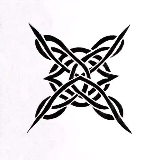 Celtic knot dara tattoo design idea