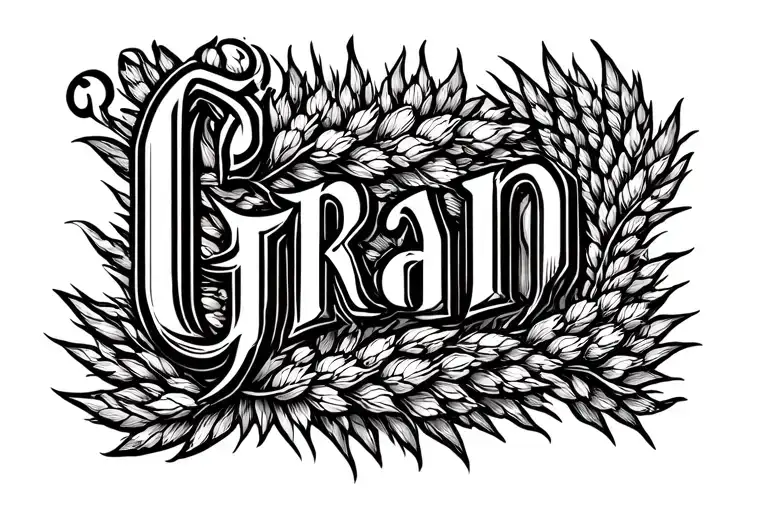 Grain logo tattoo design idea