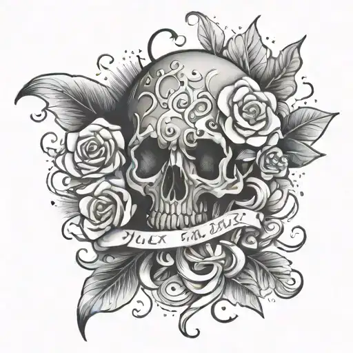 Anxiety Just Breathe tattoo design idea