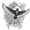 Anxiety Just Breathe tattoo design idea