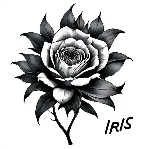 tattoo inspired by the song iris by the googoo dolls tattoo design idea