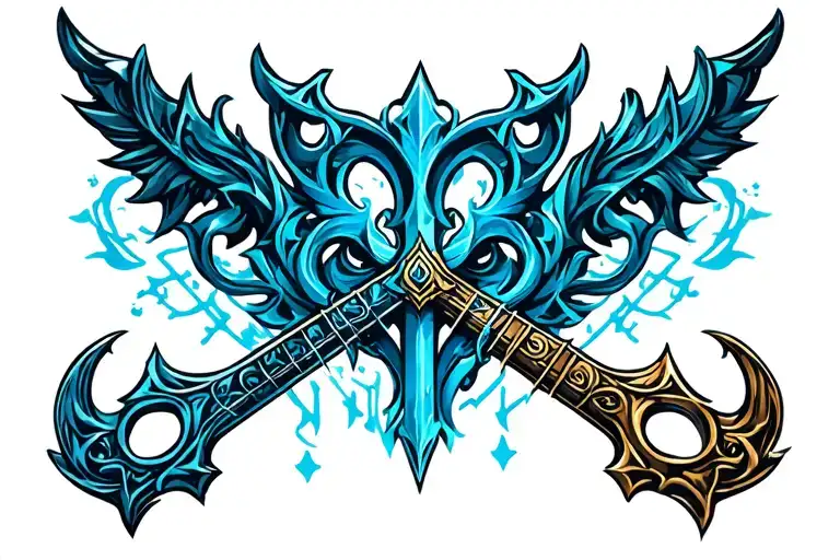 keyblade form kingdom hearts tattoo design idea