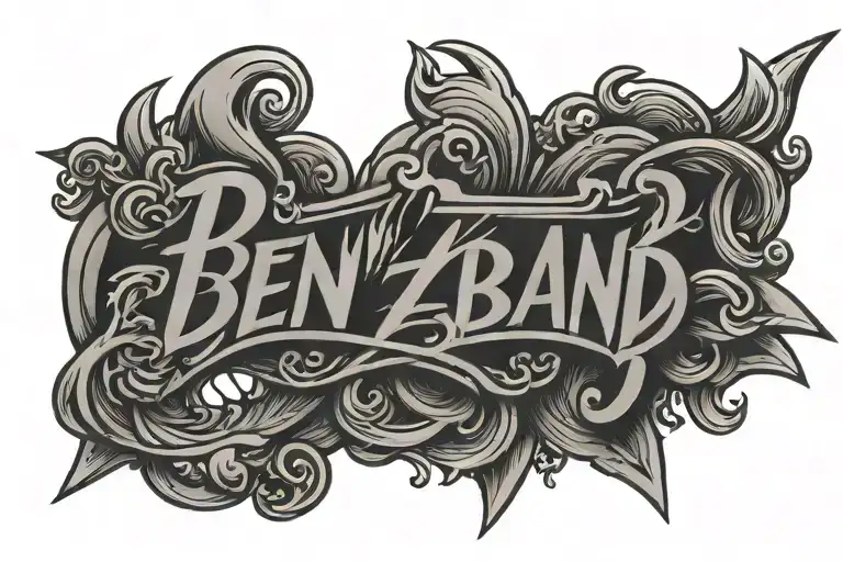 Ben Z Band logo tattoo design idea