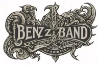 Ben Z Band logo tattoo design idea