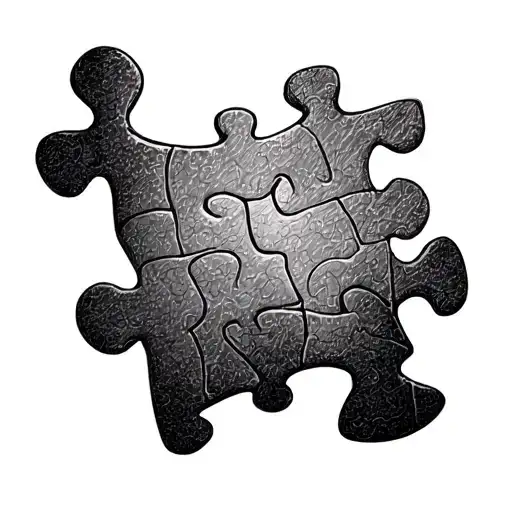jigsaw puzzle resembling autism tattoo design idea